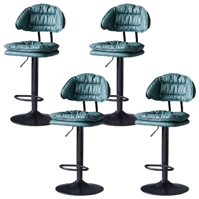 Swivel Adjustable Height Bar Stool Industrial Iron Bar Stool with Footrest