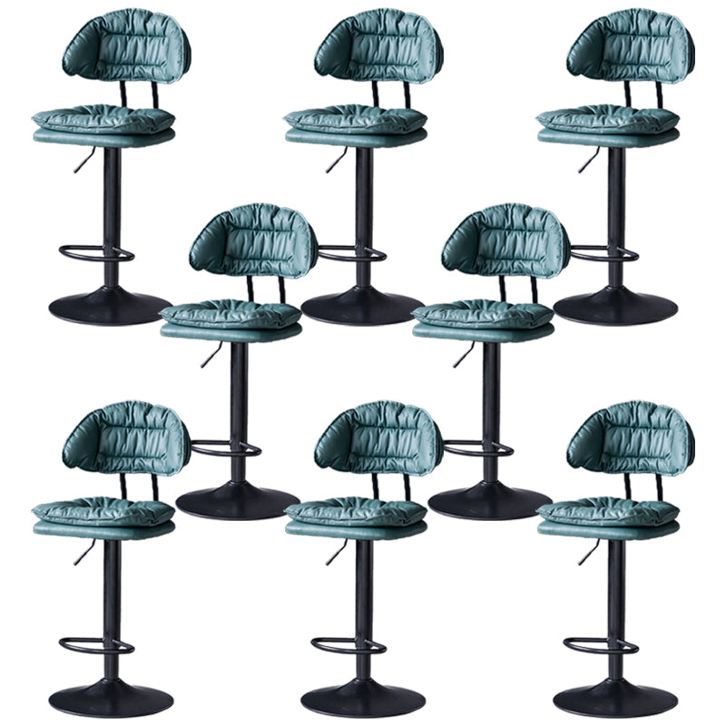 Swivel Adjustable Height Bar Stool Industrial Iron Bar Stool with Footrest