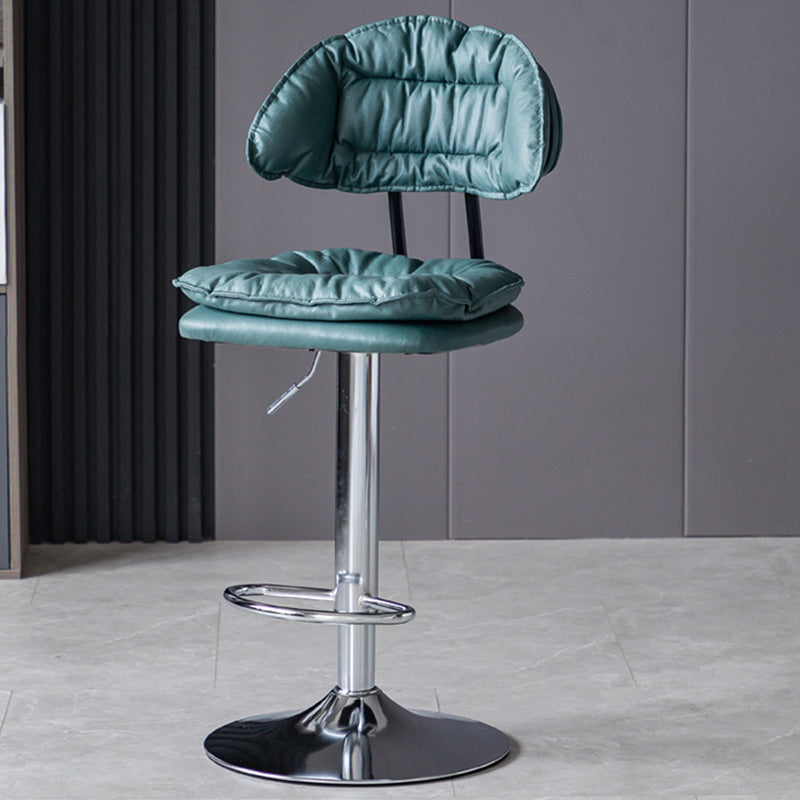 Swivel Adjustable Height Bar Stool Industrial Iron Bar Stool with Footrest
