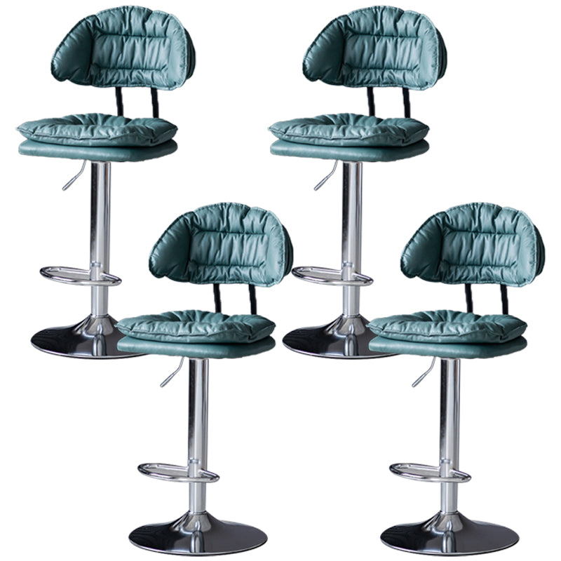 Swivel Adjustable Height Bar Stool Industrial Iron Bar Stool with Footrest