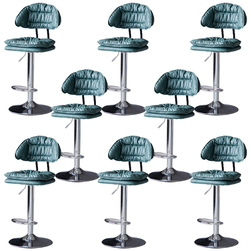 Swivel Adjustable Height Bar Stool Industrial Iron Bar Stool with Footrest