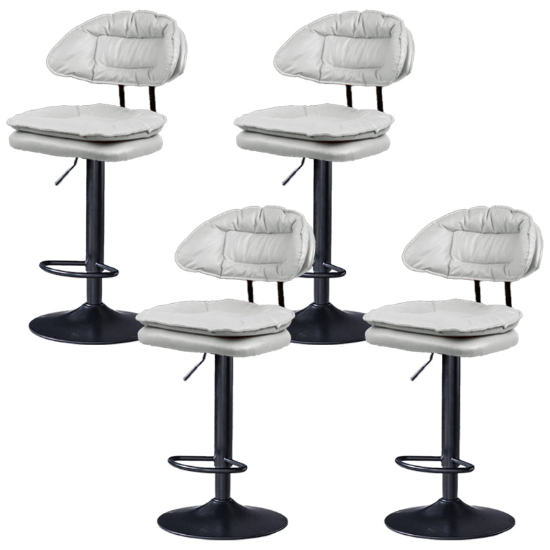 Swivel Adjustable Height Bar Stool Industrial Iron Bar Stool with Footrest