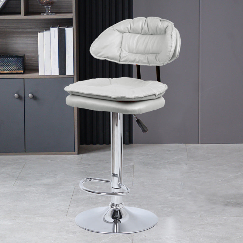 Swivel Adjustable Height Bar Stool Industrial Iron Bar Stool with Footrest