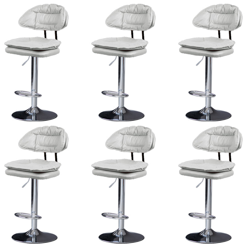 Swivel Adjustable Height Bar Stool Industrial Iron Bar Stool with Footrest
