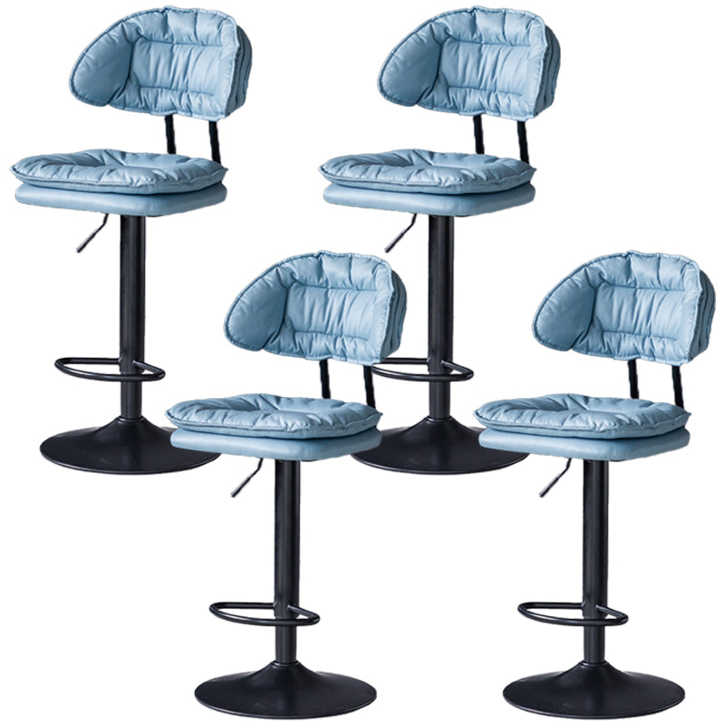 Swivel Adjustable Height Bar Stool Industrial Iron Bar Stool with Footrest