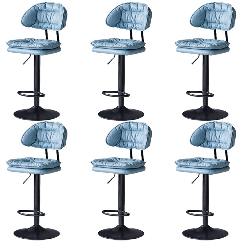 Swivel Adjustable Height Bar Stool Industrial Iron Bar Stool with Footrest