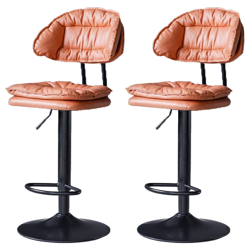 Swivel Adjustable Height Bar Stool Industrial Iron Bar Stool with Footrest