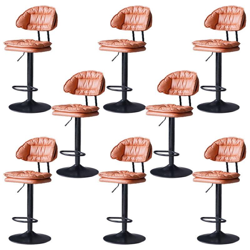 Swivel Adjustable Height Bar Stool Industrial Iron Bar Stool with Footrest