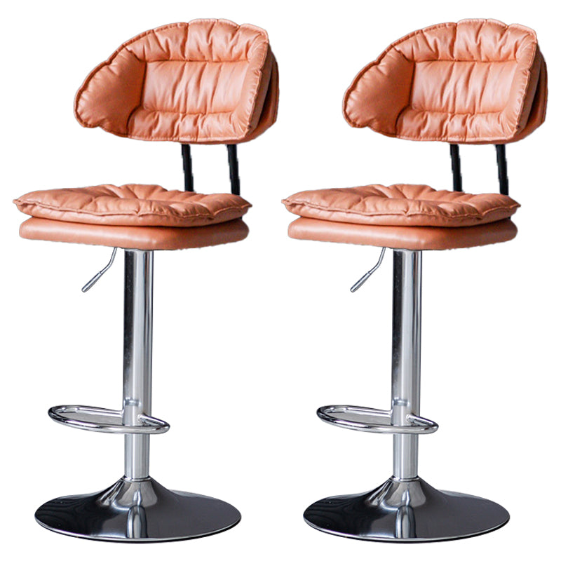 Swivel Adjustable Height Bar Stool Industrial Iron Bar Stool with Footrest