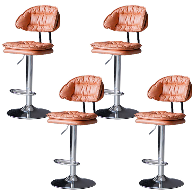 Swivel Adjustable Height Bar Stool Industrial Iron Bar Stool with Footrest