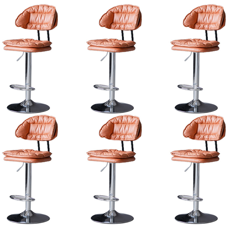 Swivel Adjustable Height Bar Stool Industrial Iron Bar Stool with Footrest