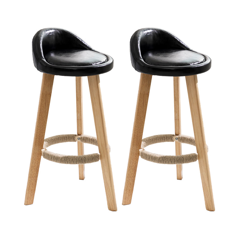 Solid Wood Counter Stools Industrial Style Counter Stools with Low Back