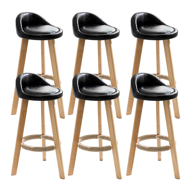 Solid Wood Counter Stools Industrial Style Counter Stools with Low Back