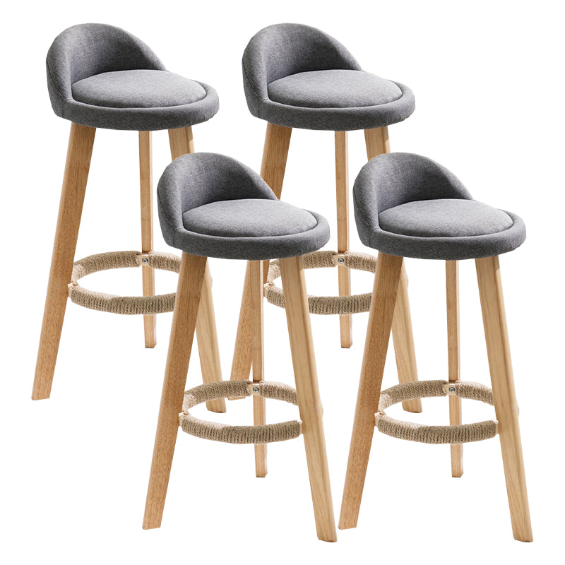 Solid Wood Counter Stools Industrial Style Counter Stools with Low Back