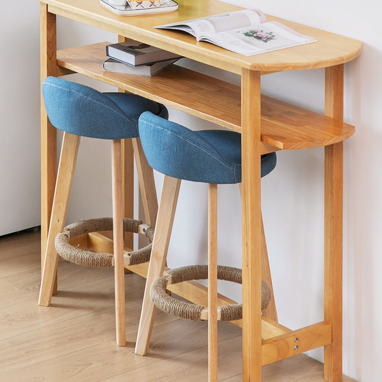 Solid Wood Counter Stools Industrial Style Counter Stools with Low Back
