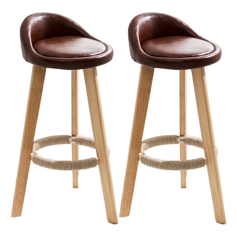Solid Wood Counter Stools Industrial Style Counter Stools with Low Back