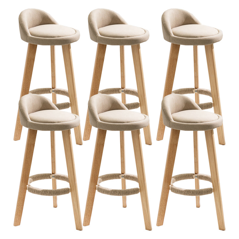 Solid Wood Counter Stools Industrial Style Counter Stools with Low Back