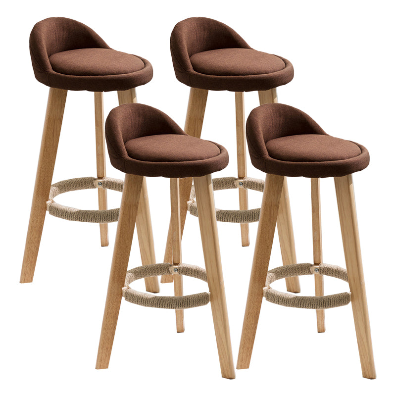 Solid Wood Counter Stools Industrial Style Counter Stools with Low Back