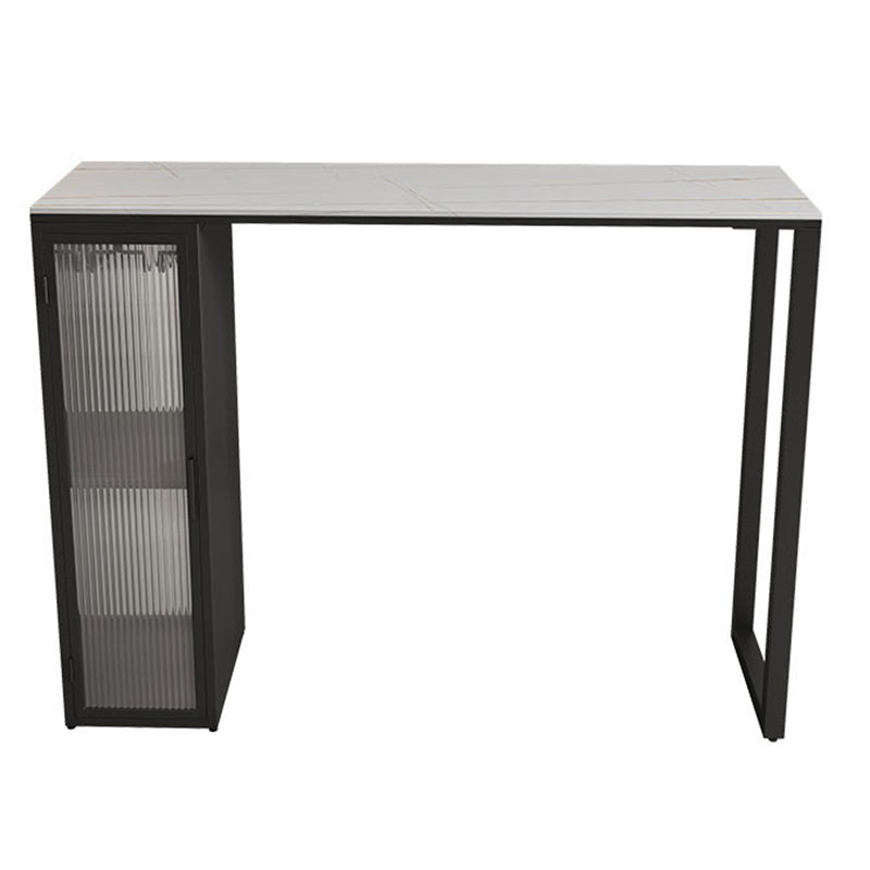 Industrial Style Bar Table Rectangle Stone Bar Dining Bar Table