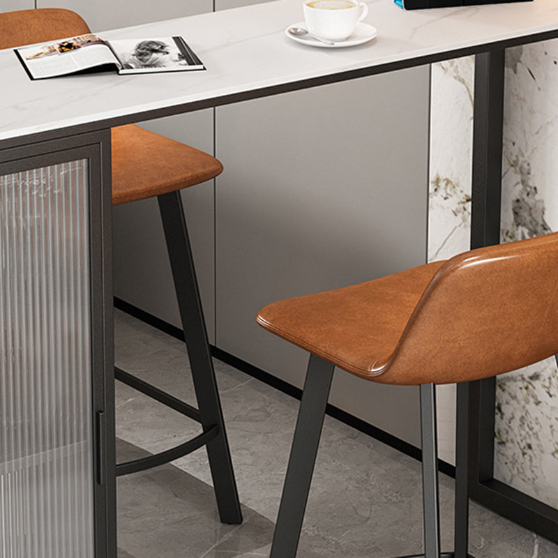 Industrial Style Bar Table Rectangle Stone Bar Dining Bar Table