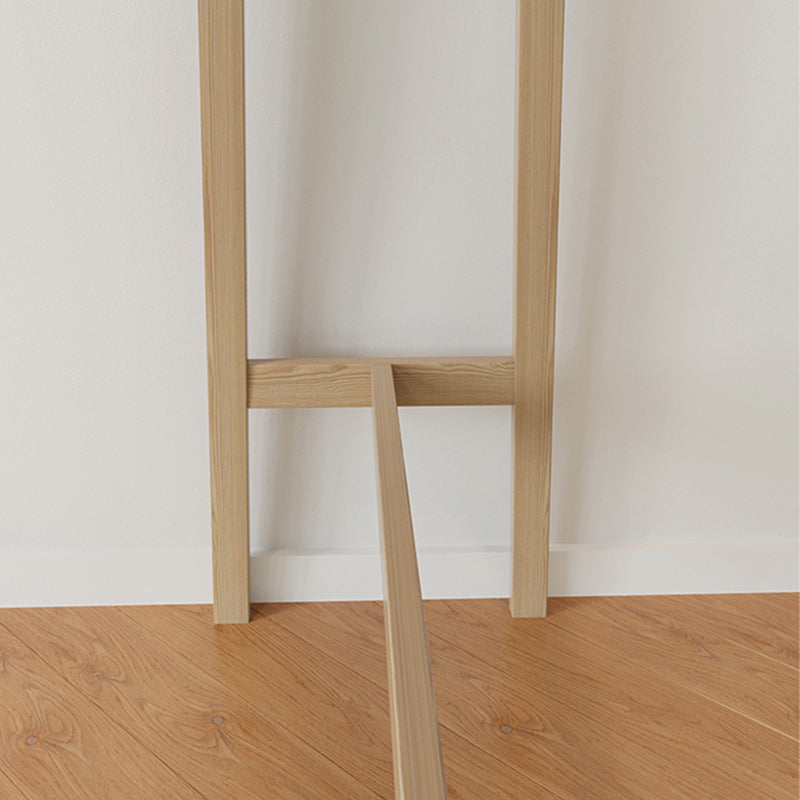 Modern Style Solid Wood Bar Table Natural Colour Fixed Bistro Bar Desk for Living Room