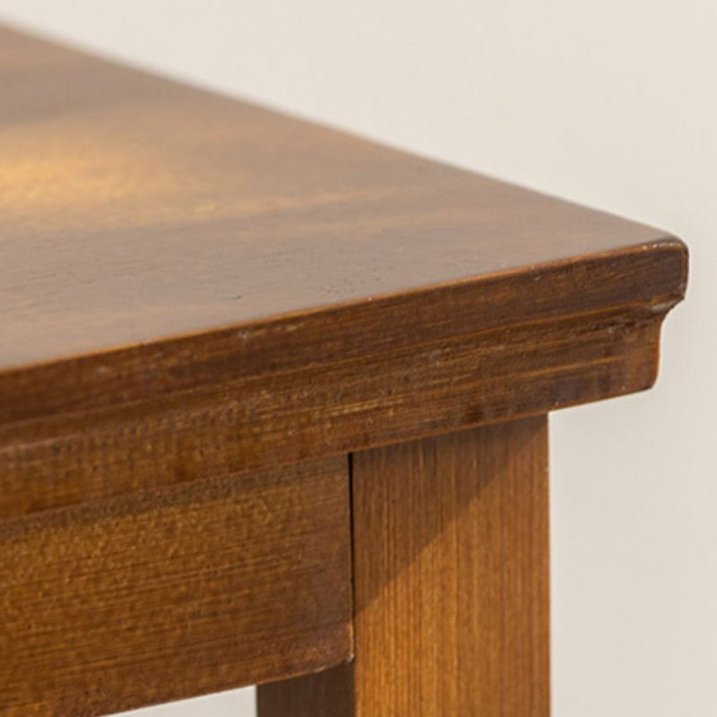 Modern Style Rectangle Bar Table Bamboo Bar Dining Table with Footrest