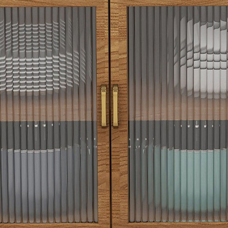 Dining Room Rectangular Prep Table Kitchen Island with Storage Cabinet