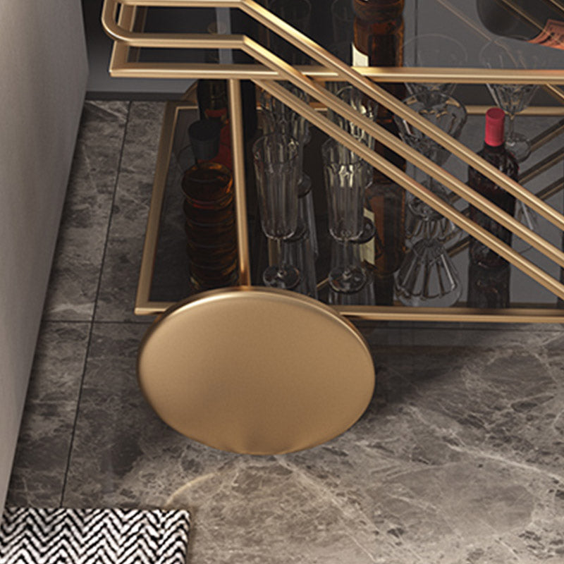 Modern Open Storage Kitchen Trolley Rectangular Dining Room Prep Table