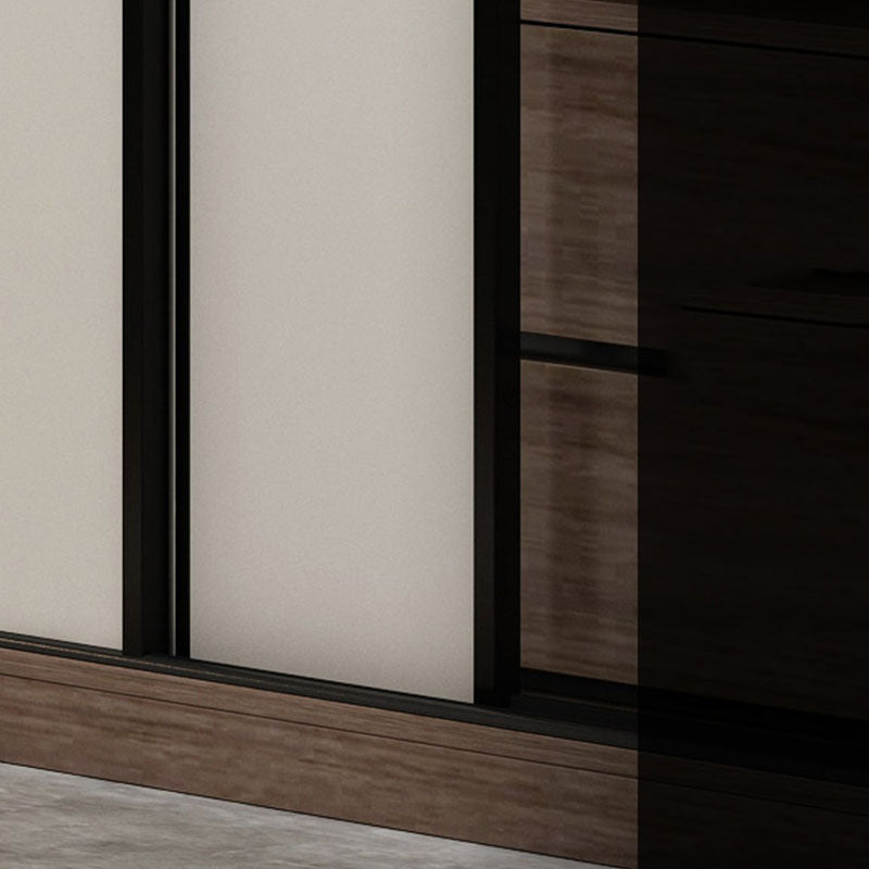 Wooden Wardrobe Armoire Traditional Style Wardrobe Cabinet for Bedroom