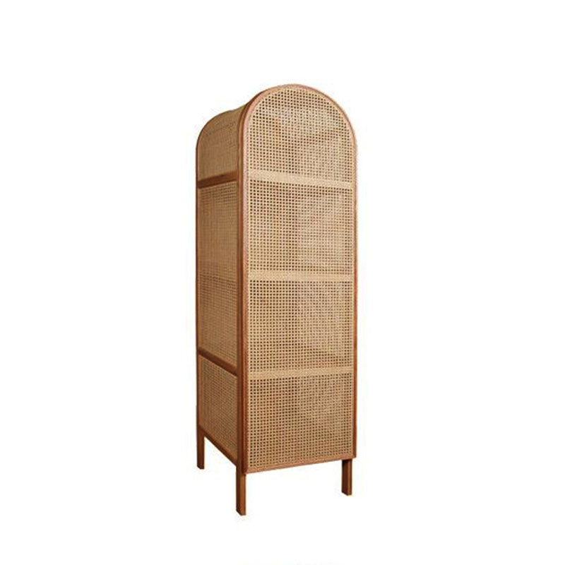 Modern Style Wardrobe Cabinet Solid Wood Wardrobe Armoire with Shelves