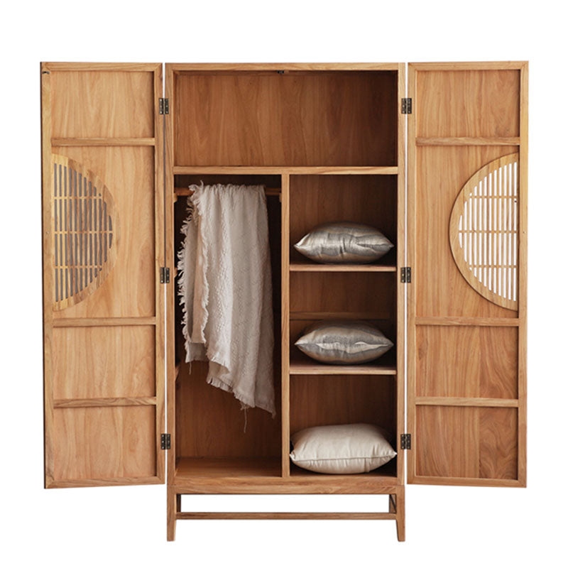 Modern Style Wardrobe Cabinet Clothes Rail Wooden Wardrobe Armoire