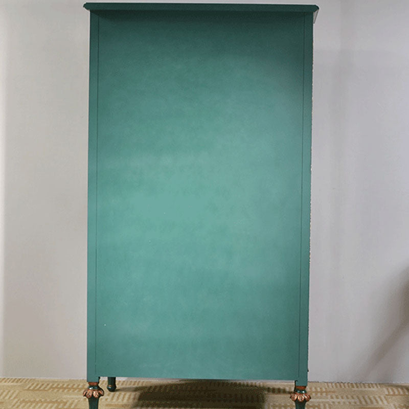 Solid Wood Wardrobe Cabinet Clothes Rail Wardrobe Armoire for Home