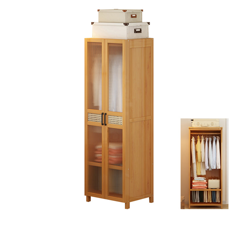 Modern Style Wardrobe Cabinet Wood Wardrobe Armoire with Shelves