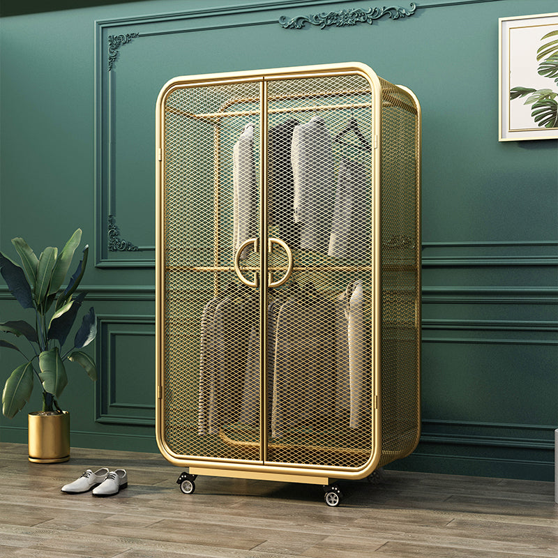 Contemporary Wardrobe Cabinet Metal Wardrobe Closet for Bedroom