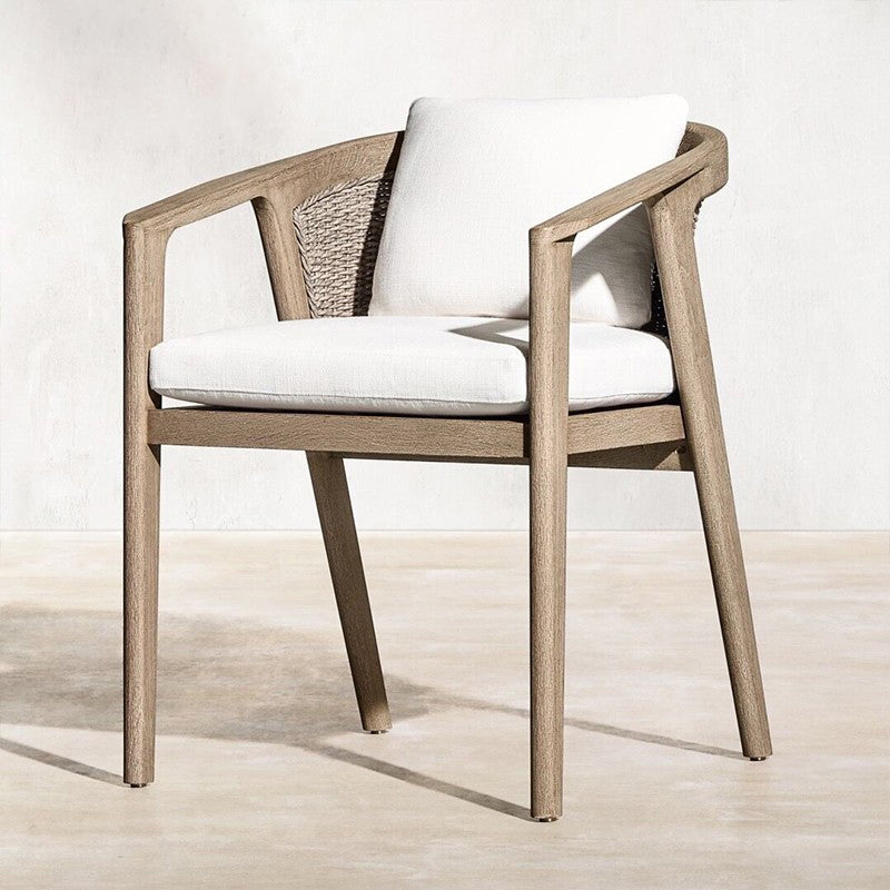 Rectangular Patio Dining Table Set 1/5 Pcs Wood Patio Dining Table with Chairs