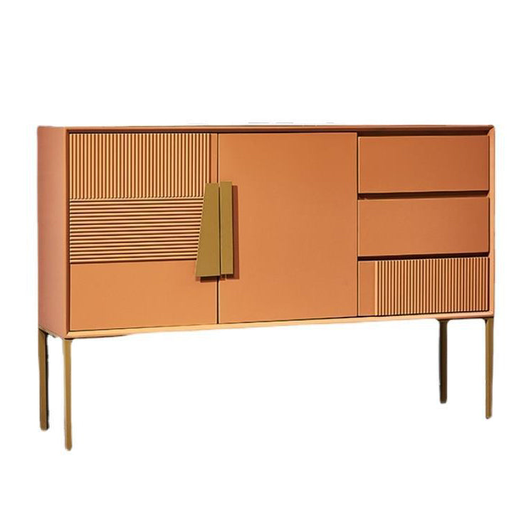 Contemporary Glam Combo Dresser Stone Storage Chest Dresser for Bedroom