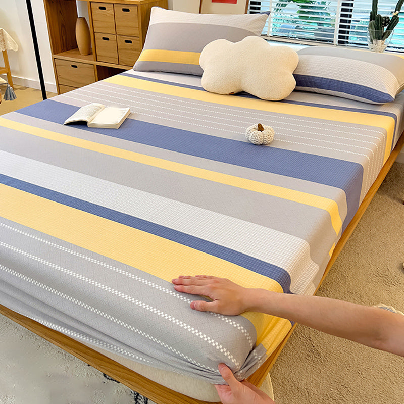 100 Cotton Bed Sheet Set Soft & Smooth Breathable Bed Sheet Set with Non-Pilling