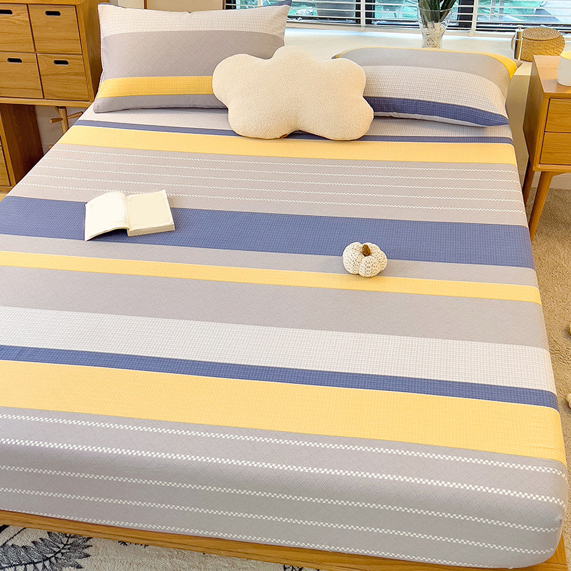 100 Cotton Bed Sheet Set Soft & Smooth Breathable Bed Sheet Set with Non-Pilling