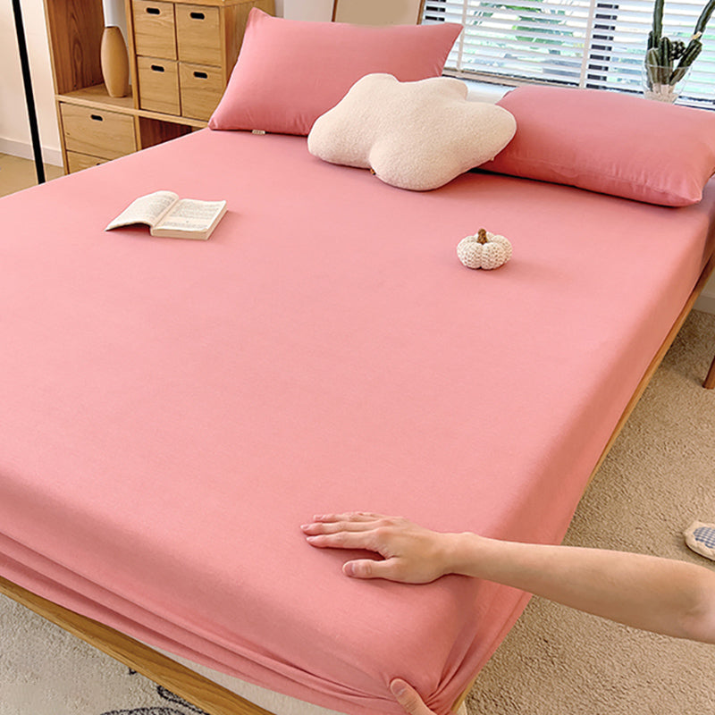 100 Cotton Bed Sheet Set Soft & Smooth Breathable Bed Sheet Set with Non-Pilling