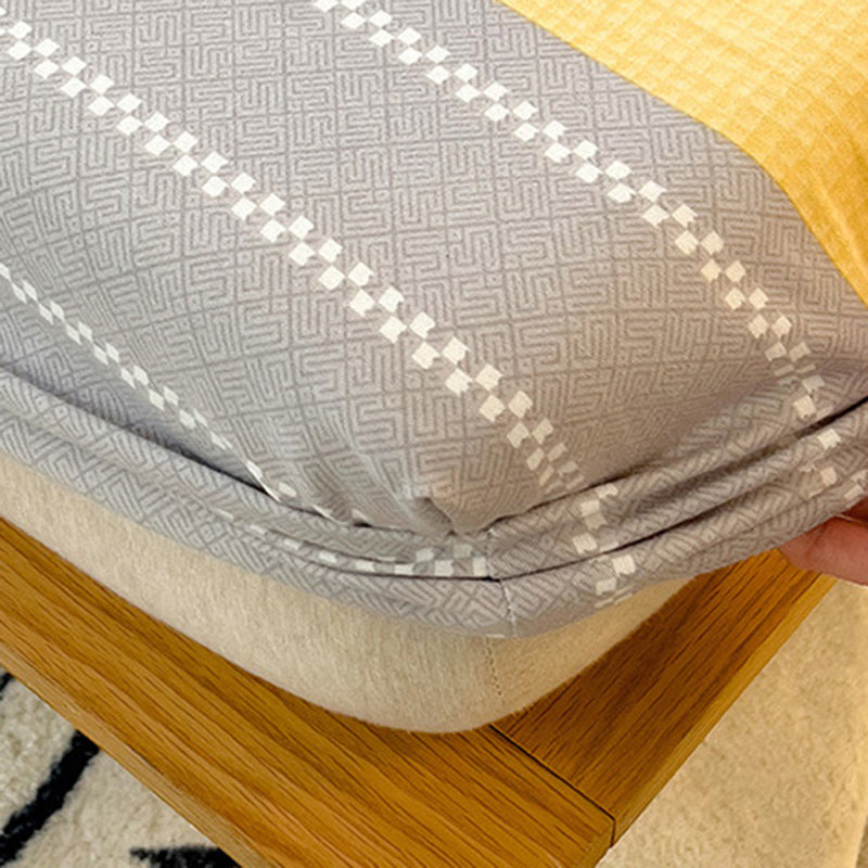 100 Cotton Bed Sheet Set Soft & Smooth Breathable Bed Sheet Set with Non-Pilling