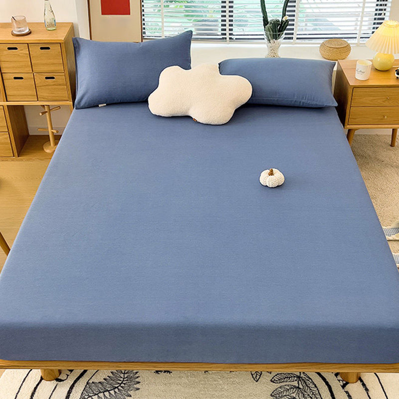 100 Cotton Bed Sheet Set Soft & Smooth Breathable Bed Sheet Set with Non-Pilling