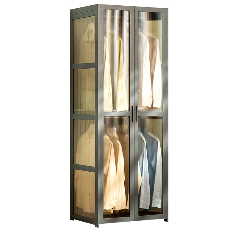 Modern Style Wardrobe Cabinet Wood Clothes Rail Wardrobe Armoire for Home