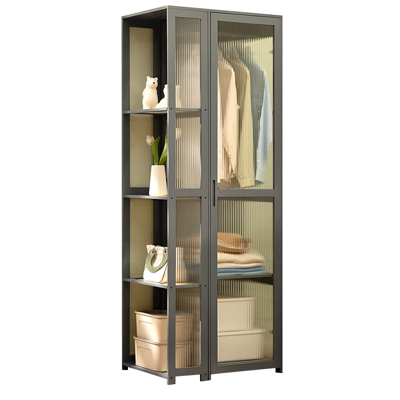 Modern Style Wardrobe Cabinet Wood Clothes Rail Wardrobe Armoire for Home