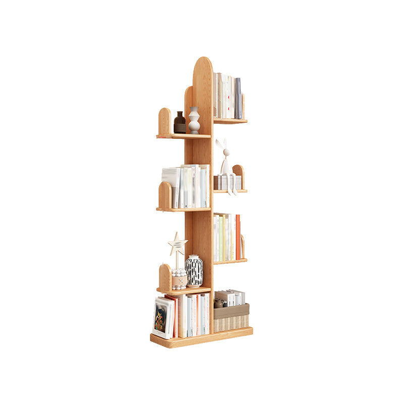 Modern Open Back Standard Book Shelf Wooden Bookcase for Study Room