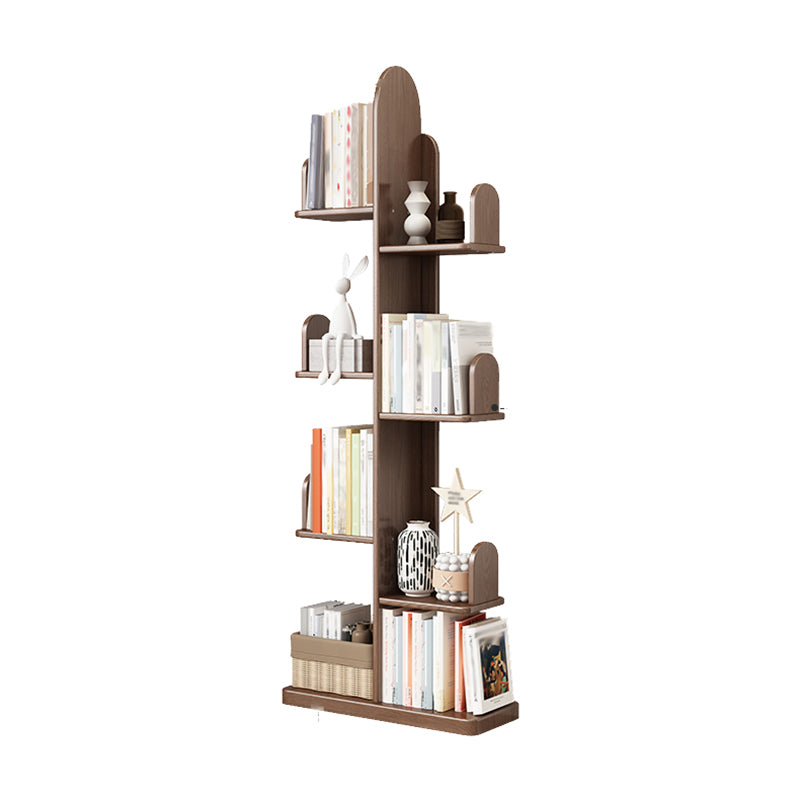 Modern Open Back Standard Book Shelf Wooden Bookcase for Study Room