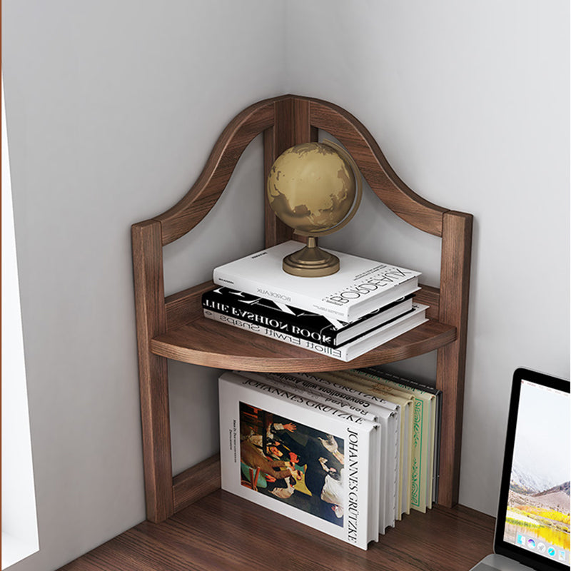 Modern Style Open Back Bookshelf Vertical Wooden Bookcase with Shelves