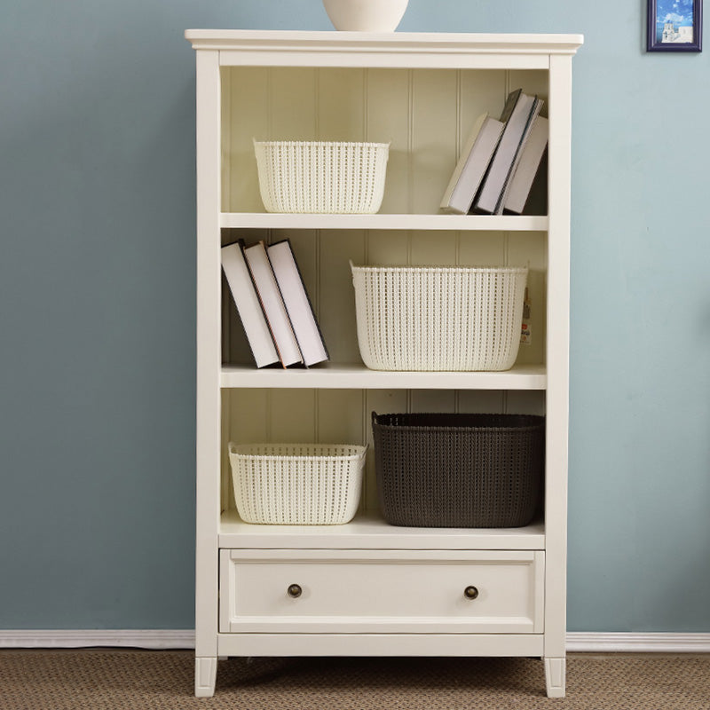 Modern Closed Back Standard Book Shelf Wooden Bookcase for Study Room