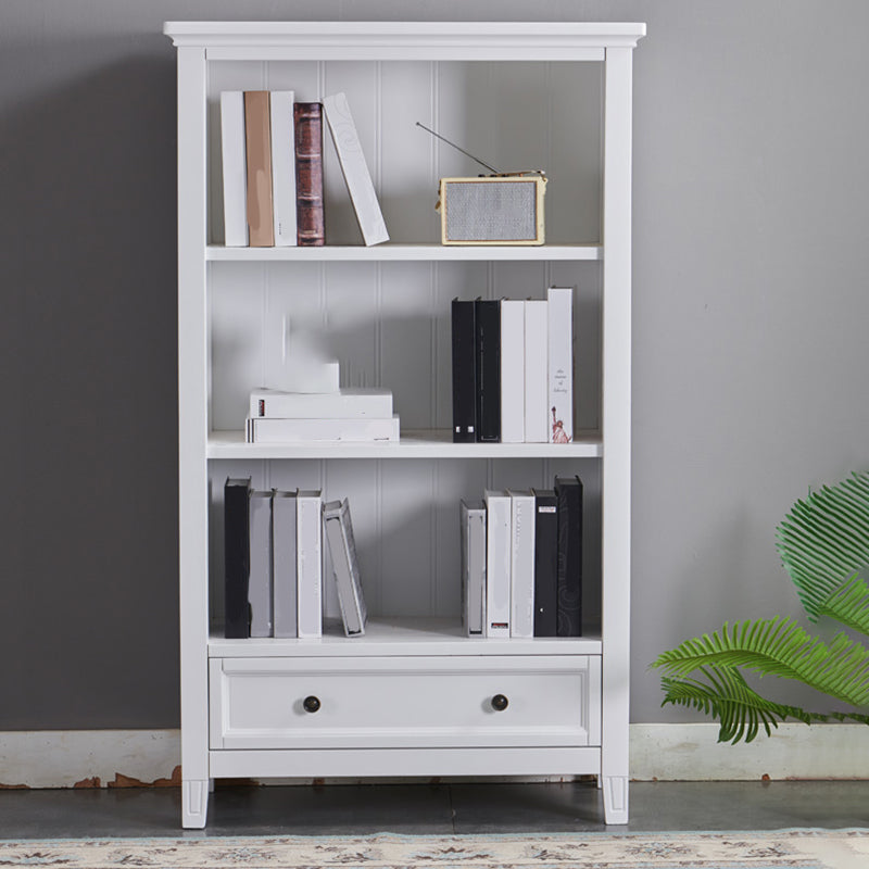 Modern Closed Back Standard Book Shelf Wooden Bookcase for Study Room