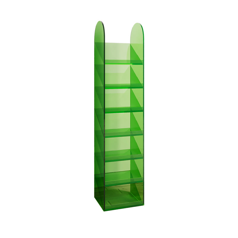 Modern Bookshelf Closed Back Standard Acrylic Bookcase for Study Room