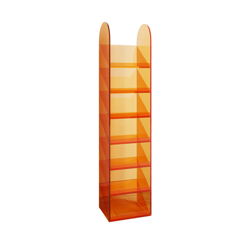 Modern Bookshelf Closed Back Standard Acrylic Bookcase for Study Room